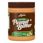 Alpino Natural Crunch Unsweetened Peanut Butter- 400 gm